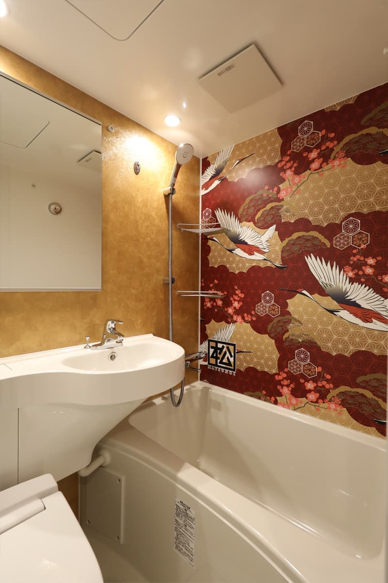 シングルルーム301のバスルーム