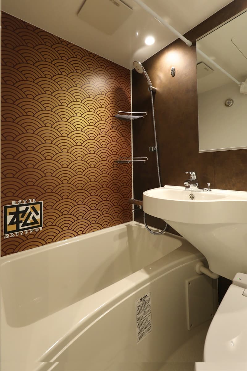 シングルルーム302のバスルーム