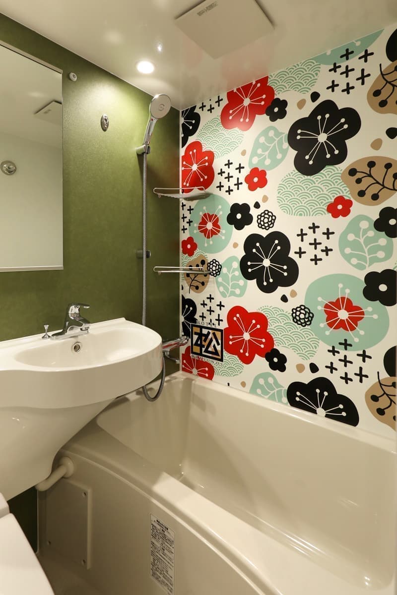 シングルルーム303のバスルーム