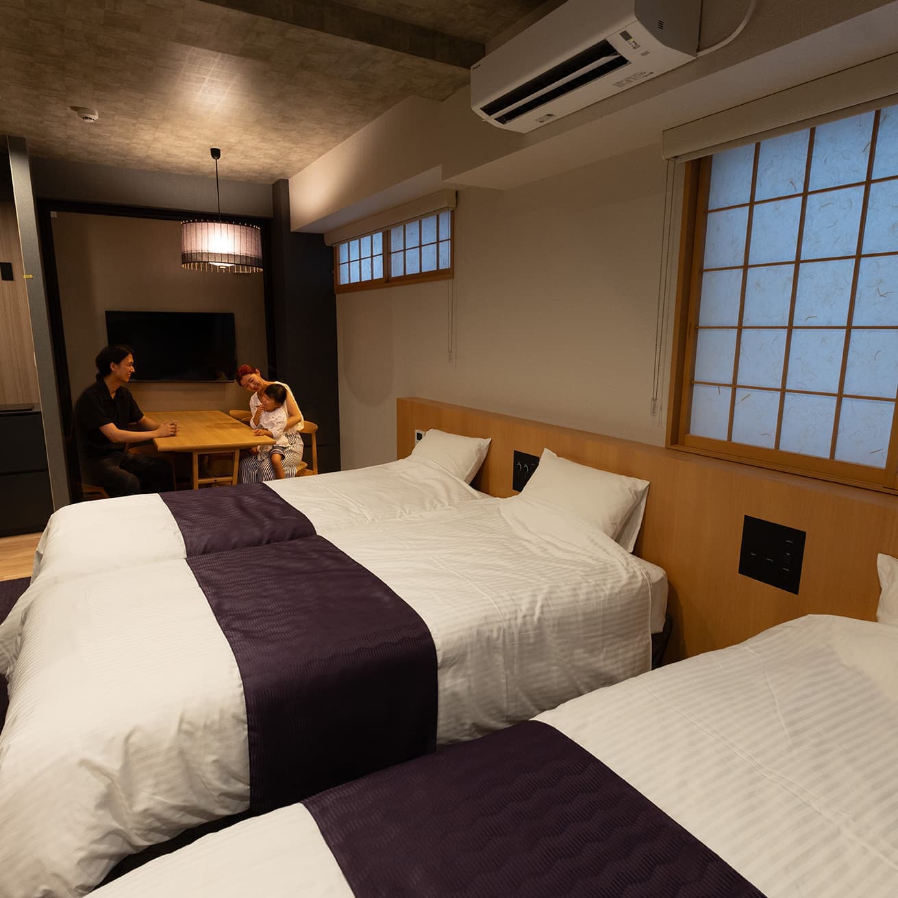 ミニキッチン付きのファミリールーム